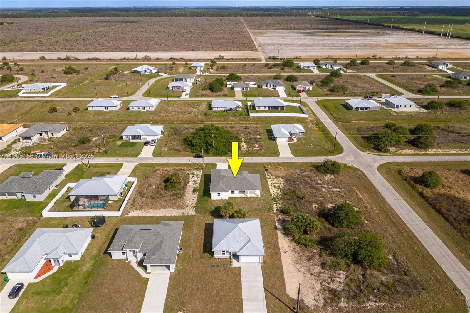 626 Royce Road LaBelle, FL 33935 - Photo 37 of 40 an aerial view of residential houses with outdoor space