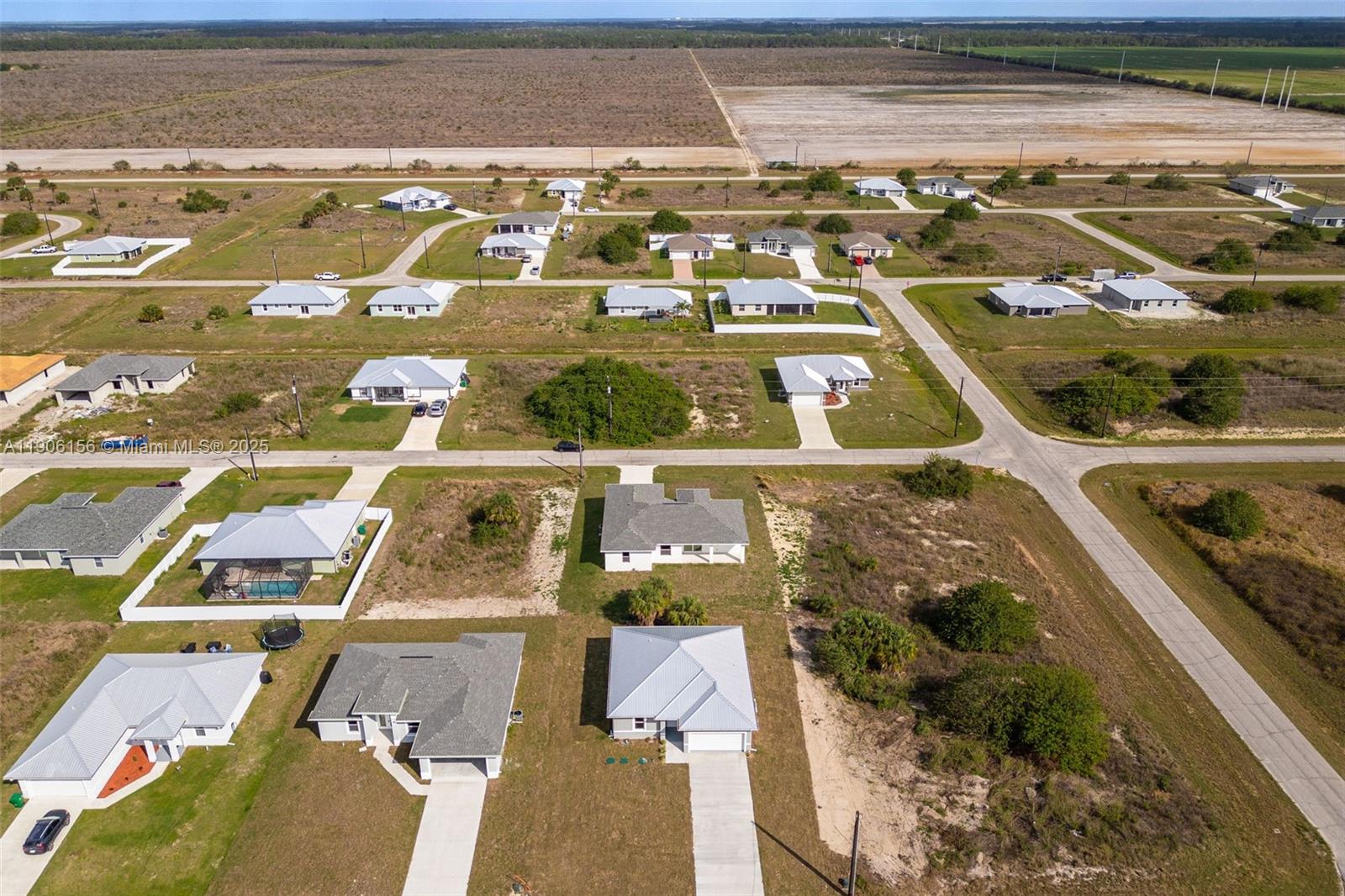 626 Royce Road LaBelle, FL 33935 - Photo 38 of 40 an aerial view of residential houses with outdoor space