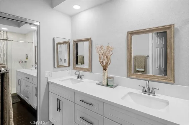 a view of staircase with white walls