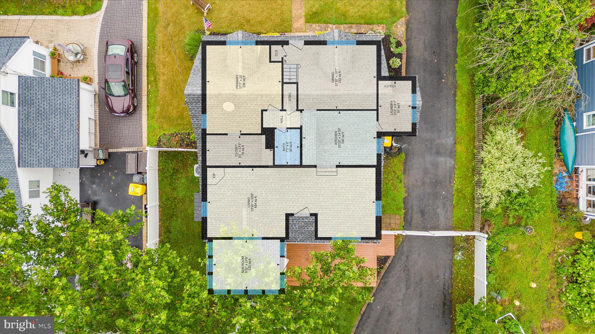 16 Virginia Avenue Edgewater, MD 21037 - Photo 54 of 54 Floor plan overlay, main level