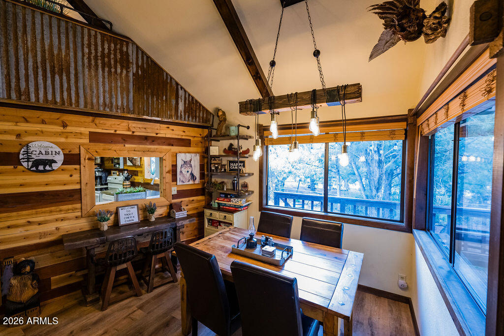 838 Palomino Way Payson, AZ 85541 - Photo 28 of 87 a view of a dining room with furniture window and outside view