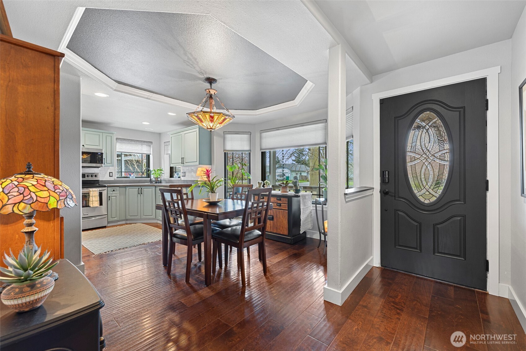 108 South 28th Street Mount Vernon, WA 98274 - Photo 6 of 40 a view of a dining room with furniture window and wooden floor