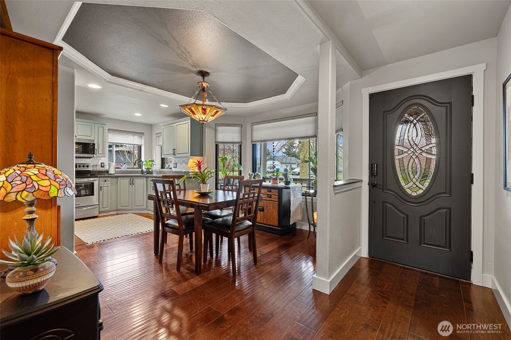 108 South 28th Street Mount Vernon, WA 98274 - Photo 7 of 40 a view of a dining room with furniture window and wooden floor
