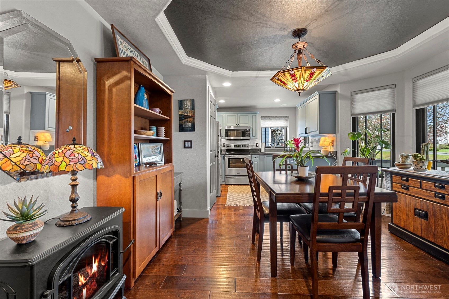 108 South 28th Street Mount Vernon, WA 98274 - Photo 8 of 40 a view of a dining room with furniture and wooden floor