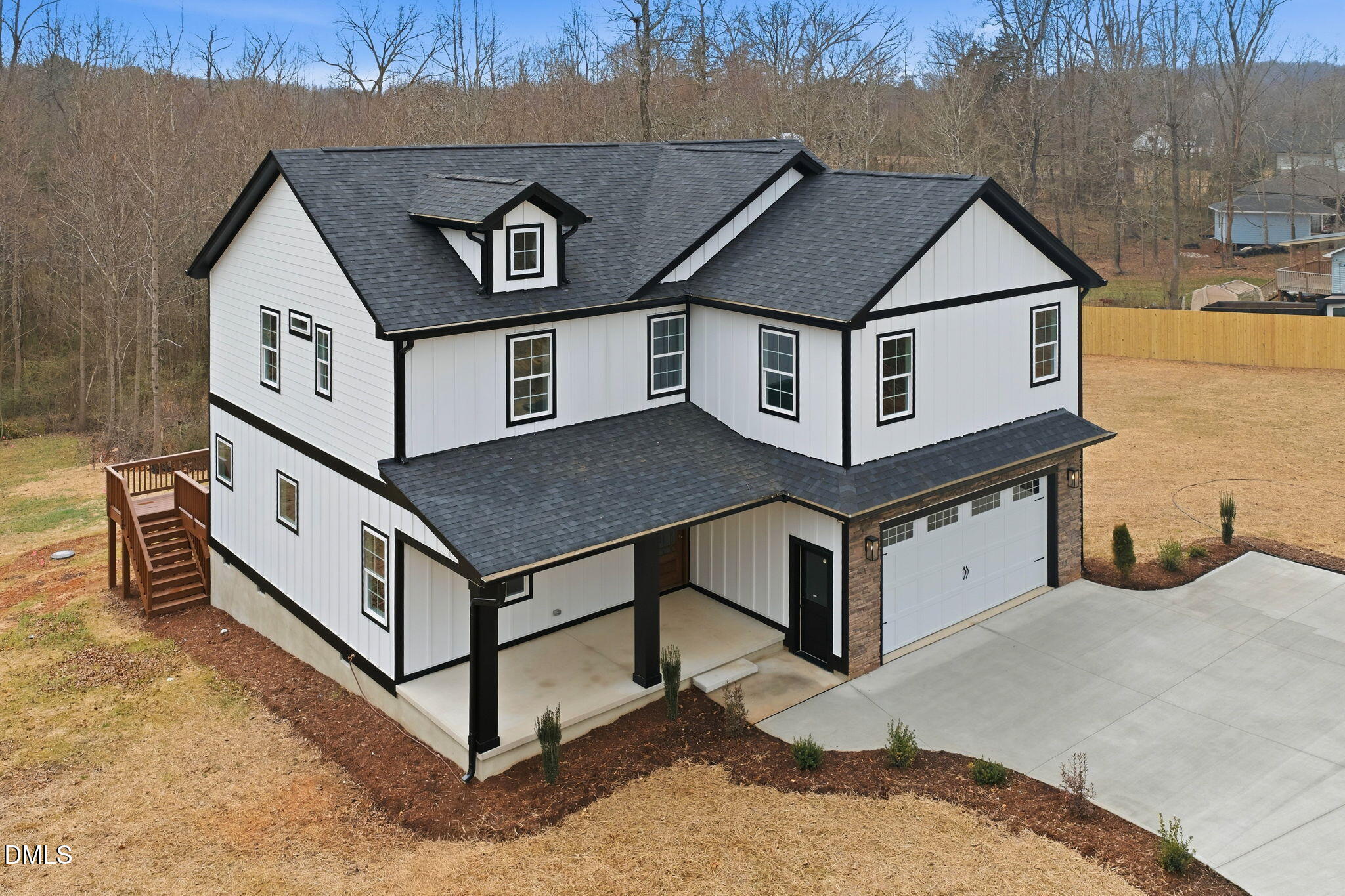 3649 Saxapahaw-Bethlehem Church Road Mebane, NC 27302 - Photo 2 of 69 a aerial view of a house with wooden fence