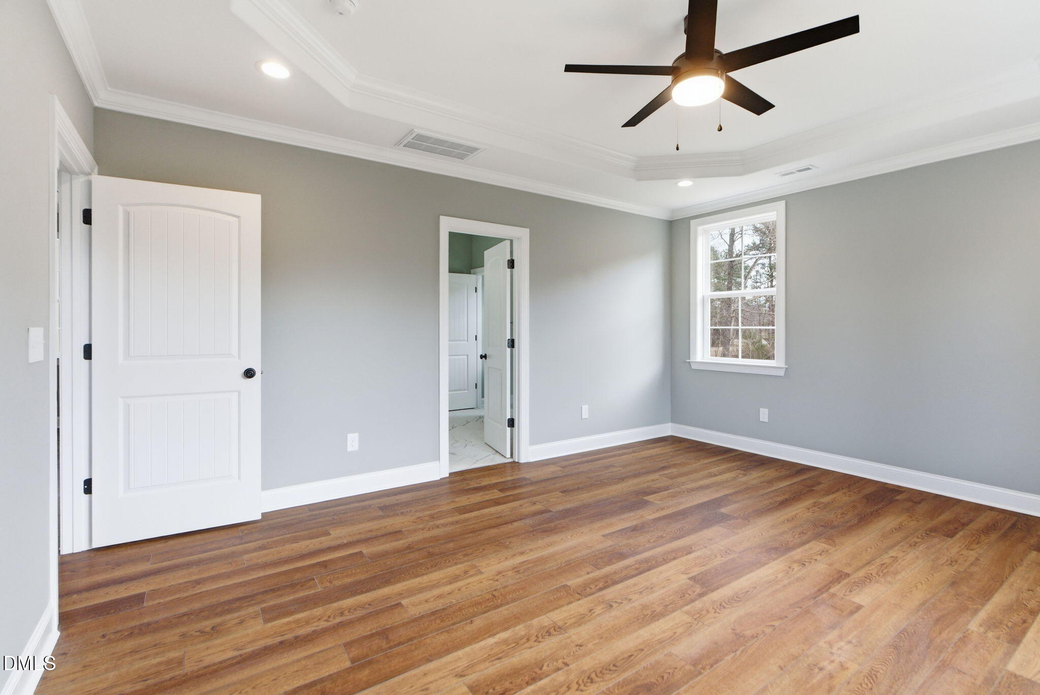 3649 Saxapahaw-Bethlehem Church Road Mebane, NC 27302 - Photo 34 of 69 wooden floor in an empty room with a window