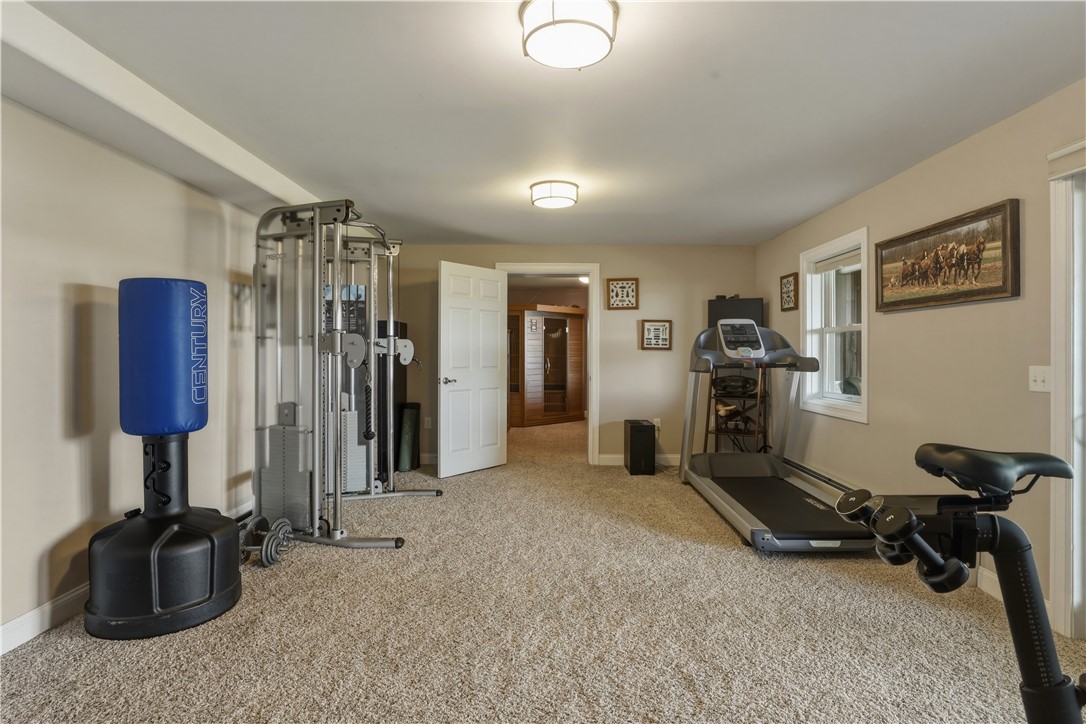 5580 Peach Orchard Road Hector, NY 14841 - Photo 35 of 50 Lower level exercise or multi purpose room