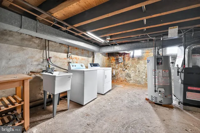 a view of storage and utility room