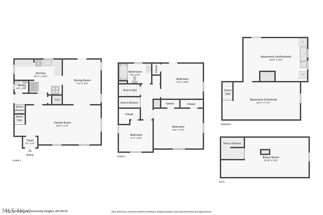2231 Brockway Road University Heights, OH 44118 - Photo 46 of 46 Combined floor plan of the house