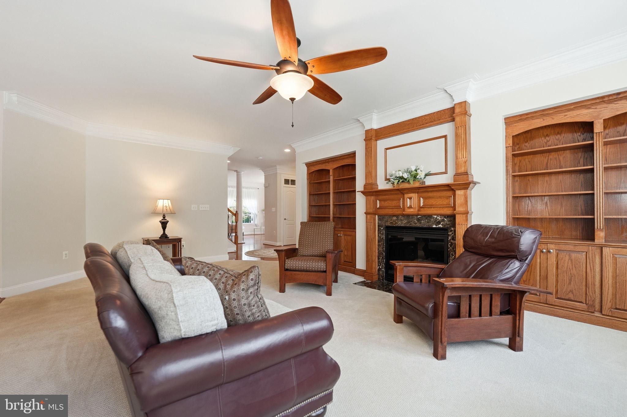 13060 Queen Chapel Road Woodbridge, VA 22193 - Photo 13 of 77 Built in bookcases & gas fireplac