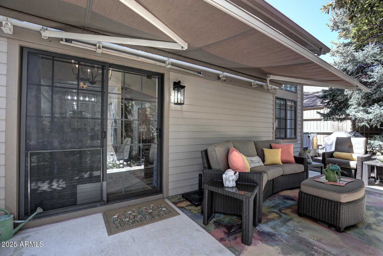 1501 North Beeline Highway, Unit 19 Payson, AZ 85541 - Photo 9 of 31 a outdoor living space with furniture and a potted plant
