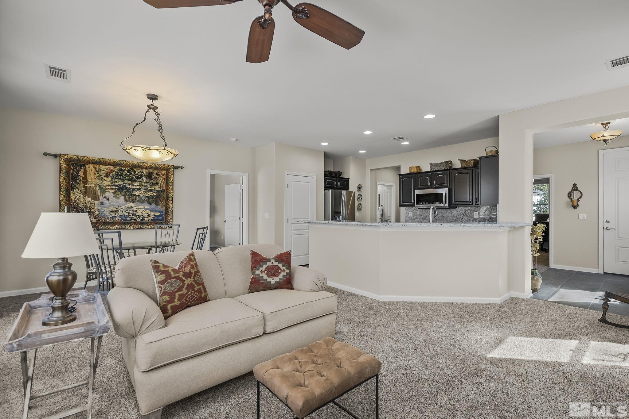 1375 Tarleton Way Reno, NV 89523 - Photo 8 of 22 a living room with furniture and kitchen view