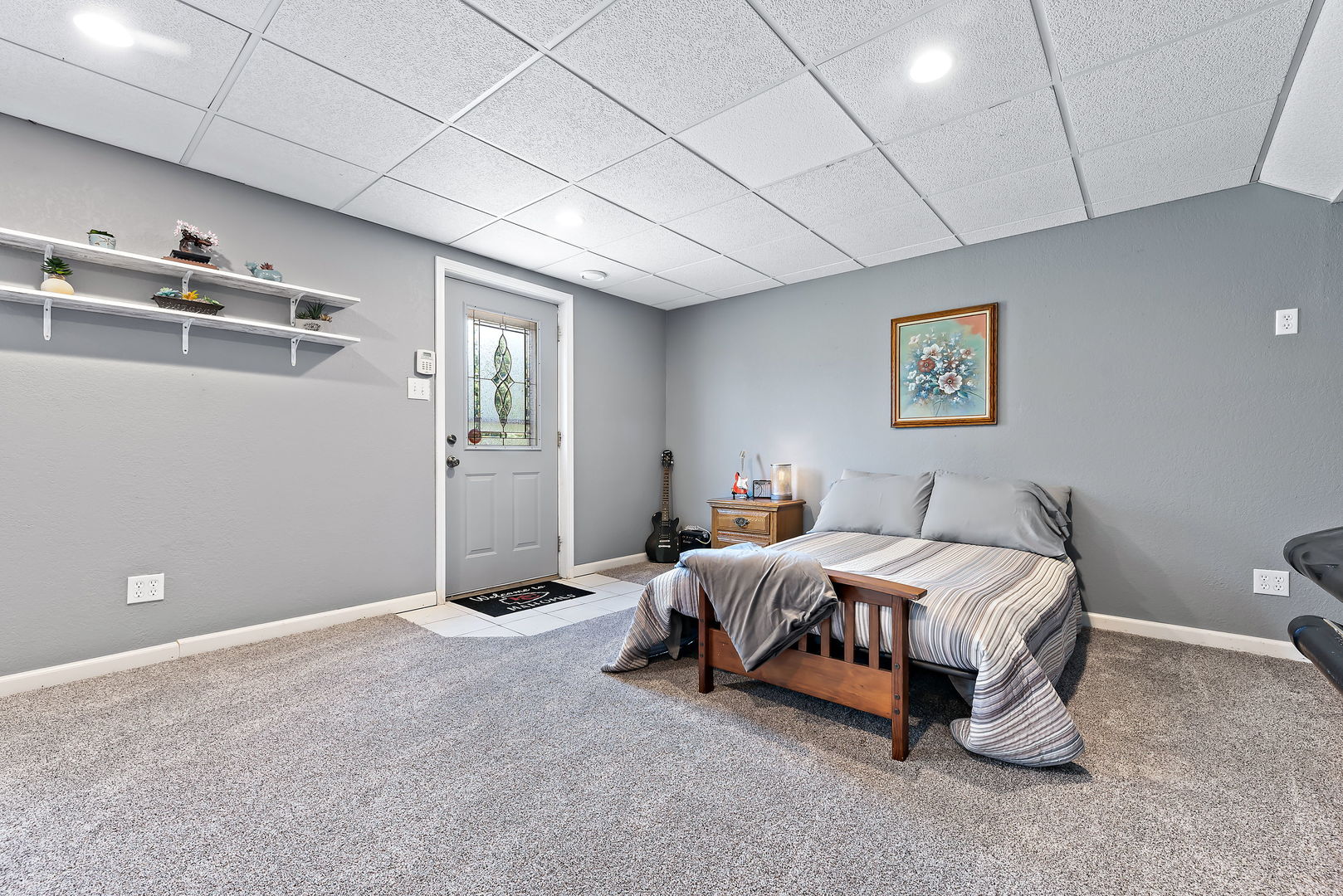 2364 Sunset View Lane Kankakee, IL 60901 - Photo 26 of 35 a bedroom with a bed and lamp