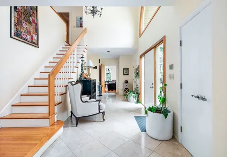 a view of entryway and hall