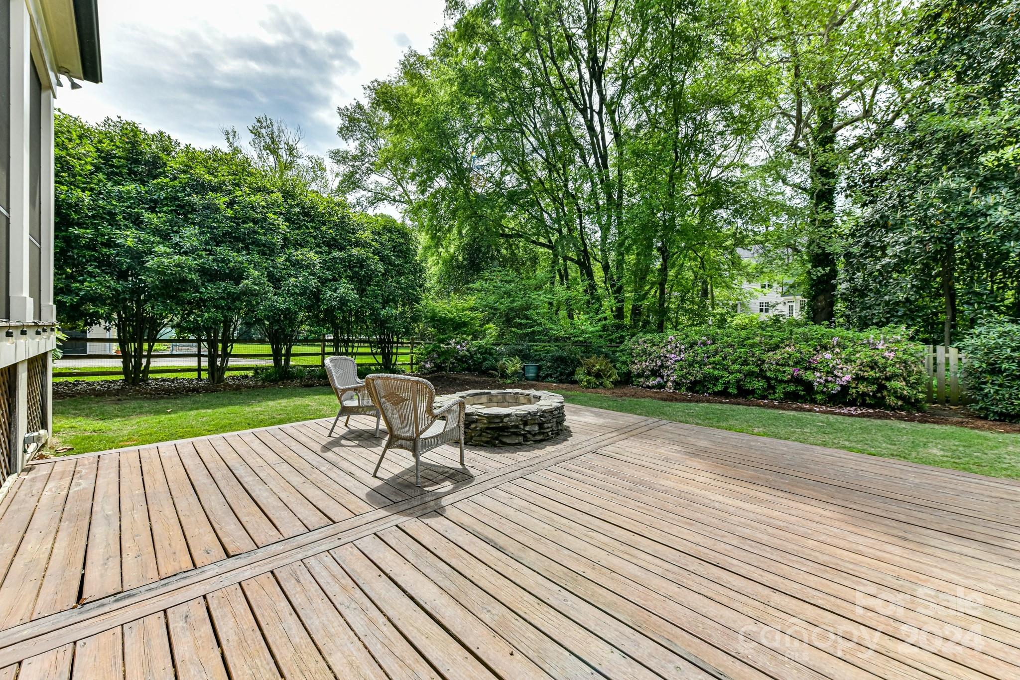 3201 Wickersham Road Charlotte, NC 28211 - Photo 35 of 43 a view of backyard with sitting area