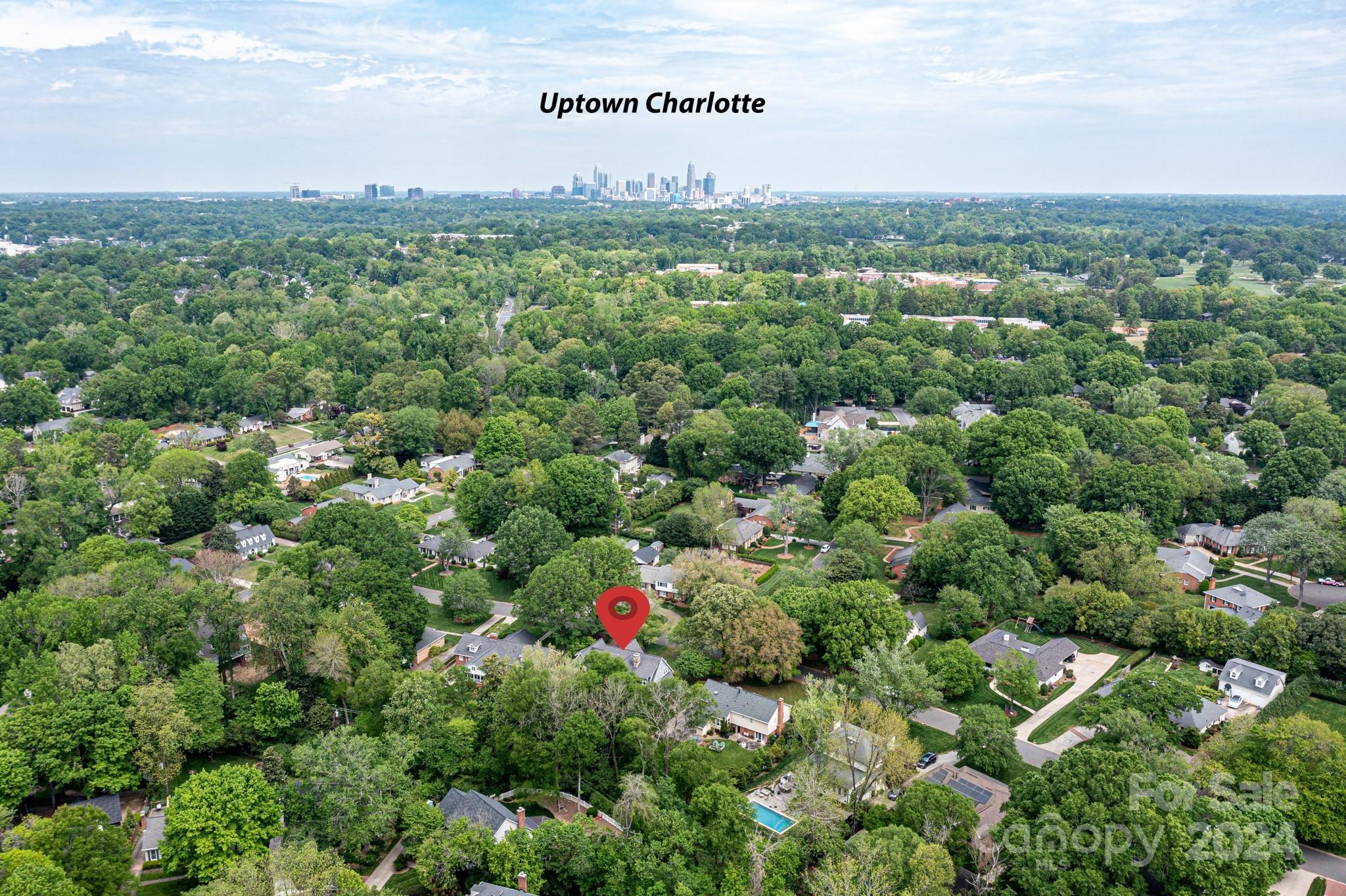 3201 Wickersham Road Charlotte, NC 28211 - Photo 42 of 43 a view of a and covered with lush green forest