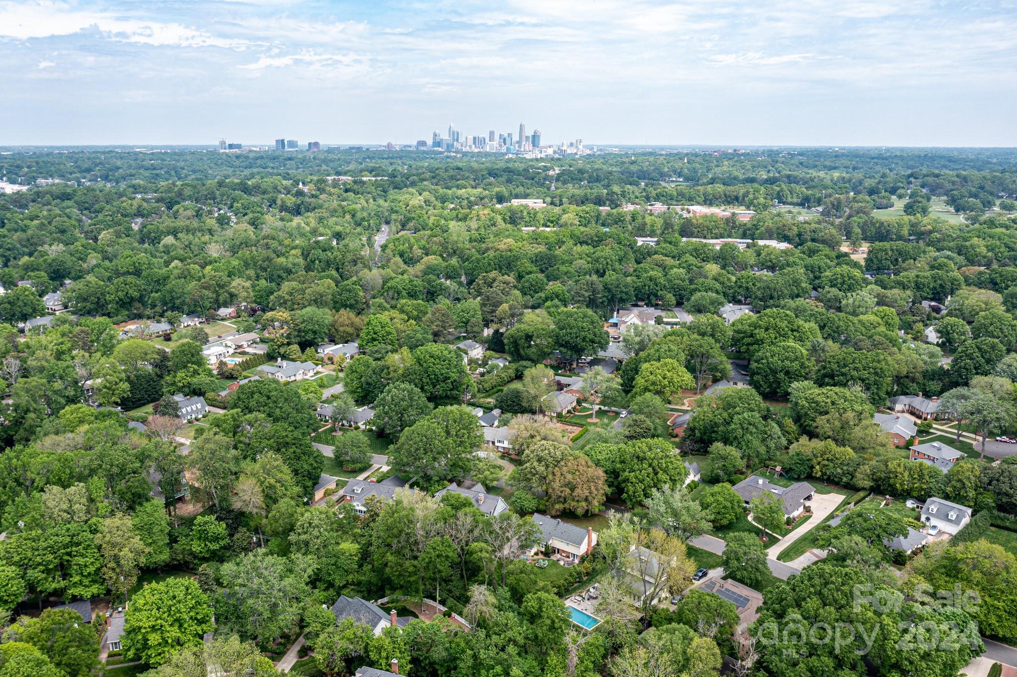 3201 Wickersham Road Charlotte, NC 28211 - Photo 43 of 43 an aerial view of a city with lots of residential buildings