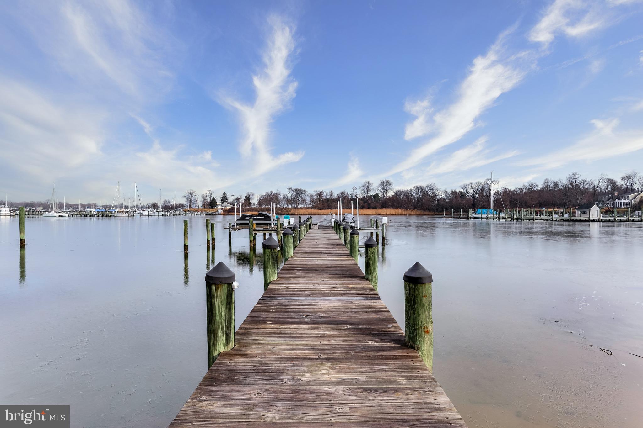 7673 Colonial Beach Road Pasadena, MD 21122 - Photo 7 of 86 90ft dock, with two boat lifts. 147 ft shore line