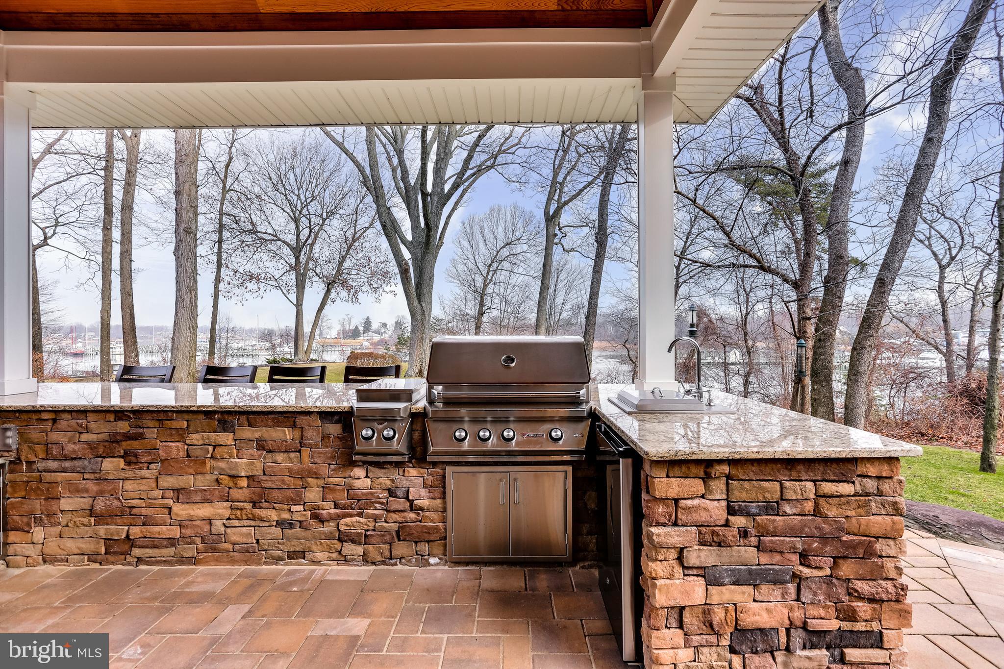 7673 Colonial Beach Road Pasadena, MD 21122 - Photo 77 of 86 Twin Eagles gas grill and side burner