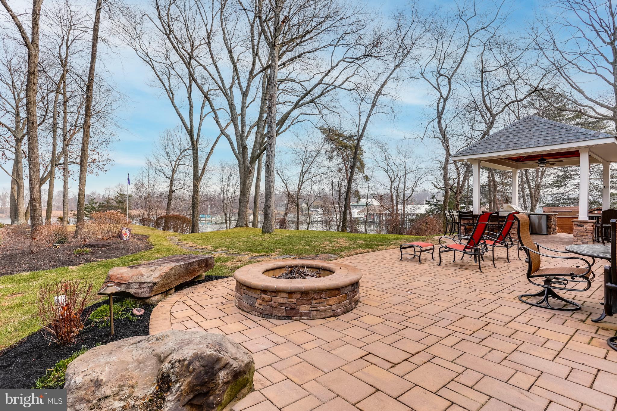 7673 Colonial Beach Road Pasadena, MD 21122 - Photo 79 of 86 Patio and built-in fire pit