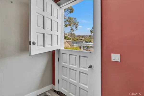 a view of an entryway with a stairs