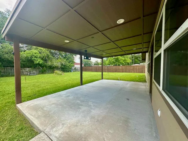 a view of outdoor space with backyard