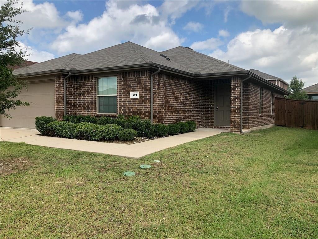 471 Harding Lane Lavon, TX 75166 - Photo 2 of 19 View of side of property featuring an attached garage and brick siding