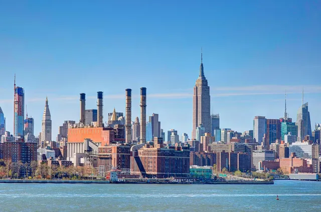 a view of a city with tall buildings