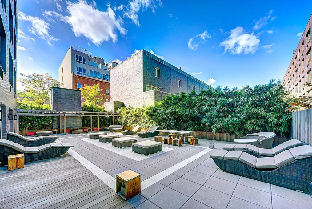 58 Metropolitan Avenue, Unit 2B Brooklyn, NY 11249 - Photo 6 of 11 a view of a patio with swimming pool table and chairs
