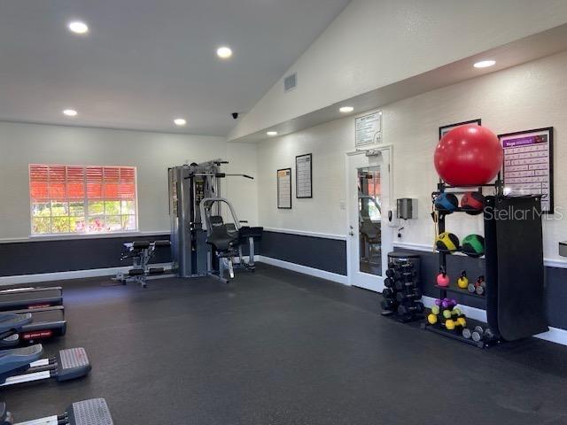 2201 Key W Court, Unit 314 Kissimmee, FL 34741 - Photo 52 of 58 a view of a room with gym equipment