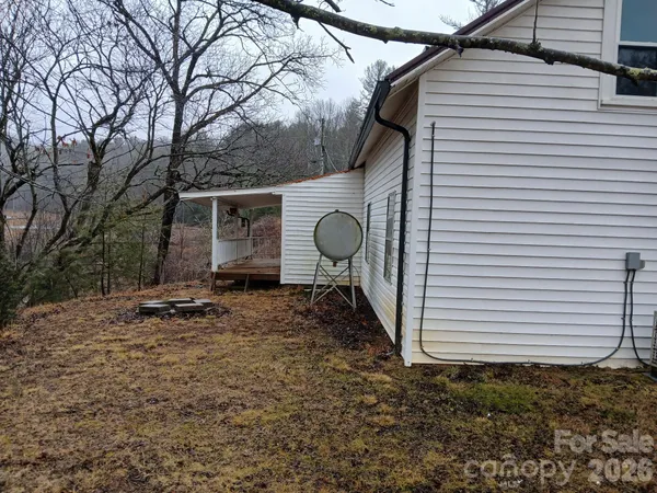 a backyard of a house