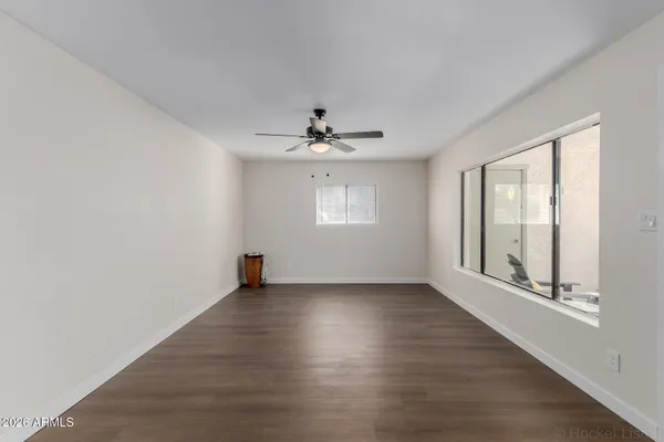 wooden floor in an empty room