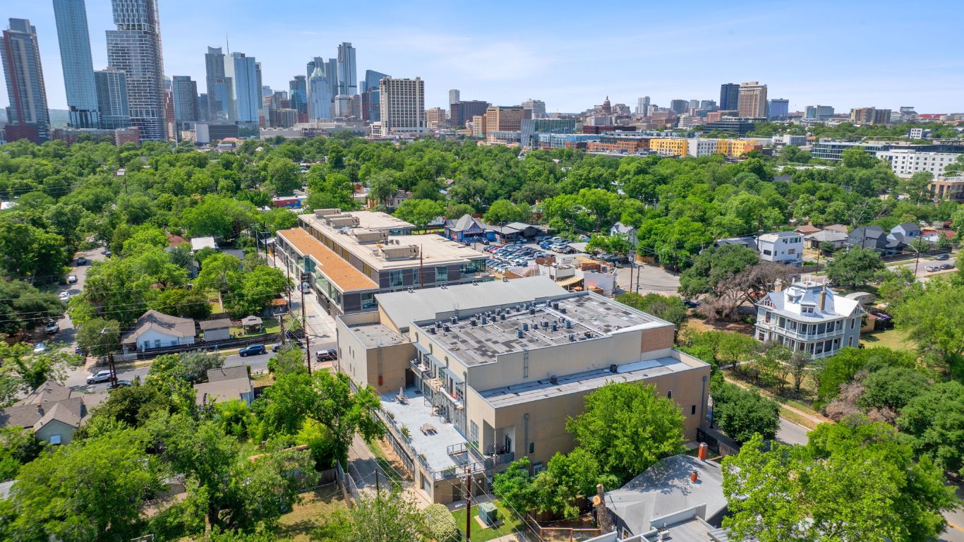 1601 East Cesar Chavez Street, Unit 104 Austin, TX 78702 - Photo 26 of 33 a view of a city with tall buildings