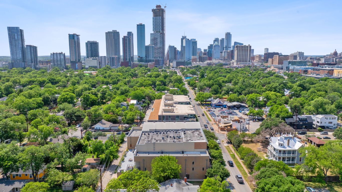 1601 East Cesar Chavez Street, Unit 104 Austin, TX 78702 - Photo 27 of 33 a view of a city with tall buildings