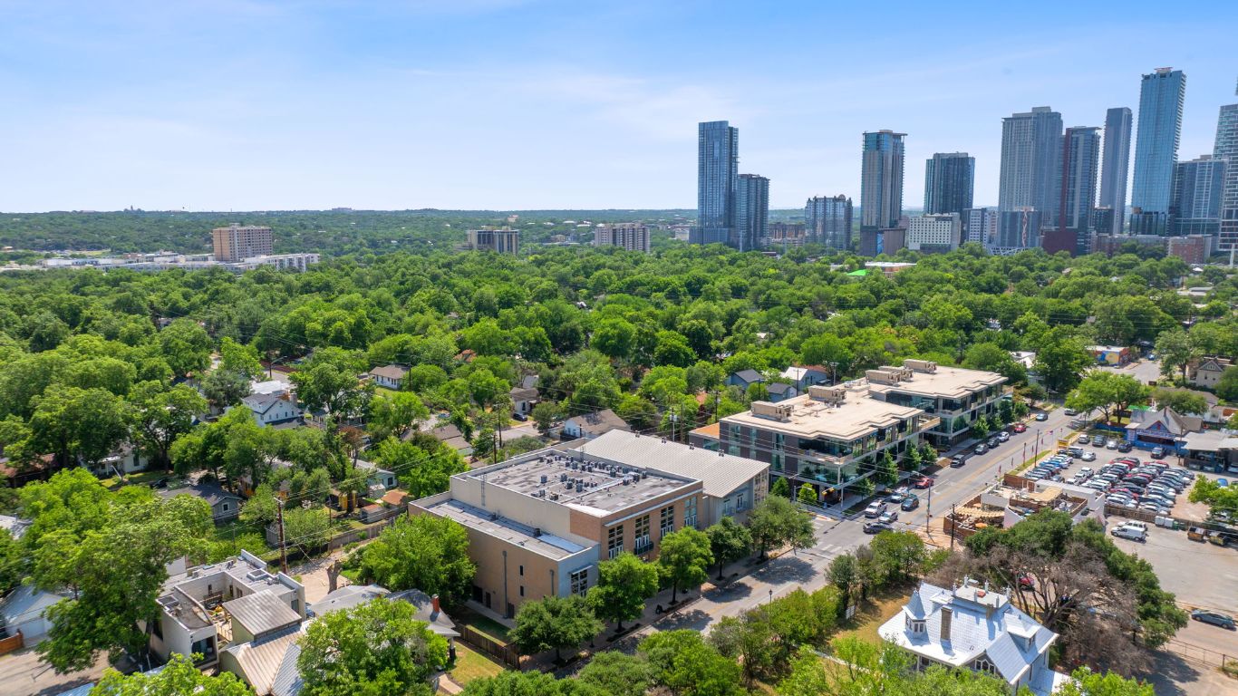 1601 East Cesar Chavez Street, Unit 104 Austin, TX 78702 - Photo 28 of 33 a view of a city with tall buildings