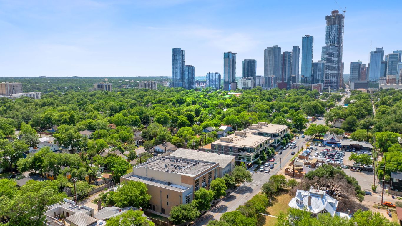 1601 East Cesar Chavez Street, Unit 104 Austin, TX 78702 - Photo 29 of 33 a view of a city with tall buildings