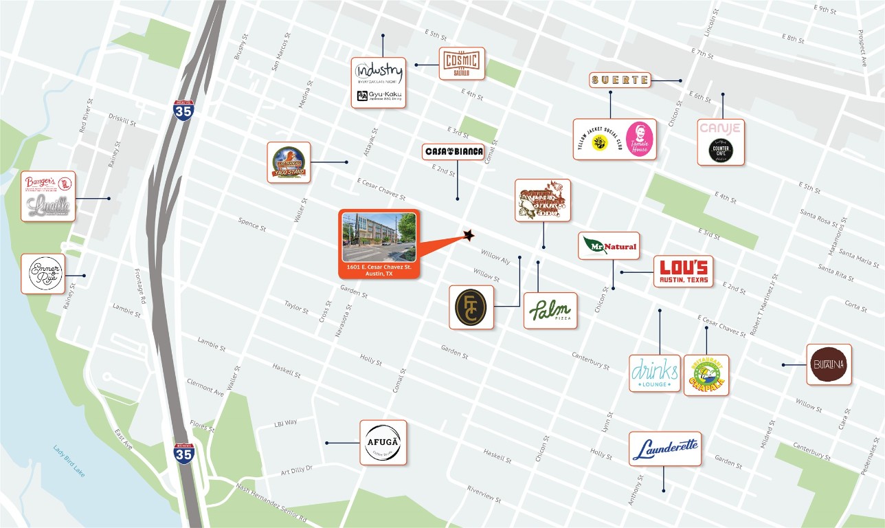 1601 East Cesar Chavez Street, Unit 104 Austin, TX 78702 - Photo 5 of 33 a utility room with a couch