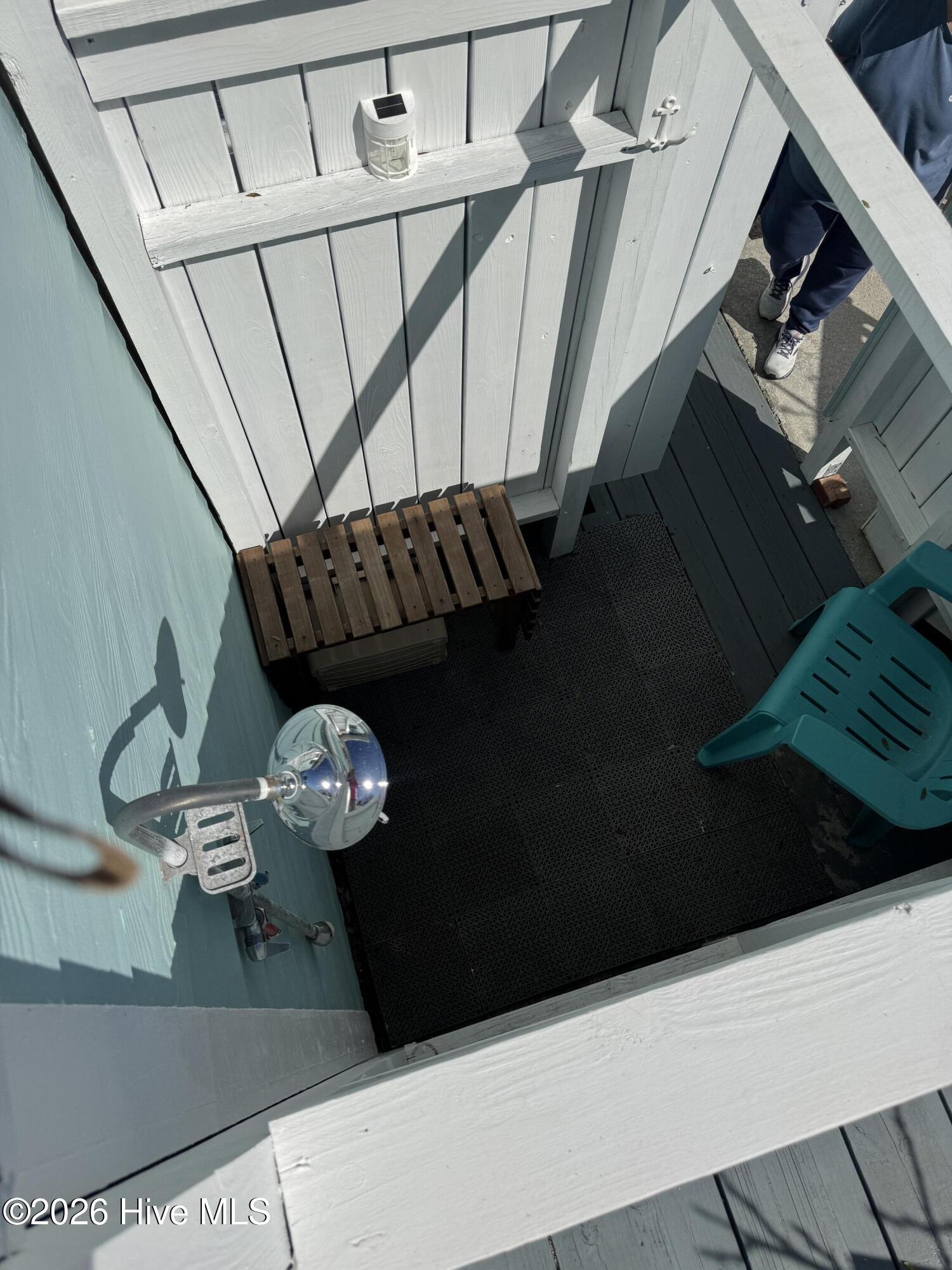 330 Cape Lookout Loop Emerald Isle, NC 28594 - Photo 53 of 80 outdoor shower with hot and cold water