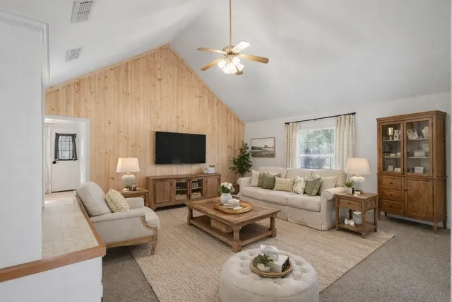 a view of an empty room and window