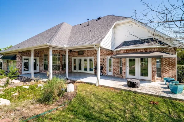 a view of a house with patio