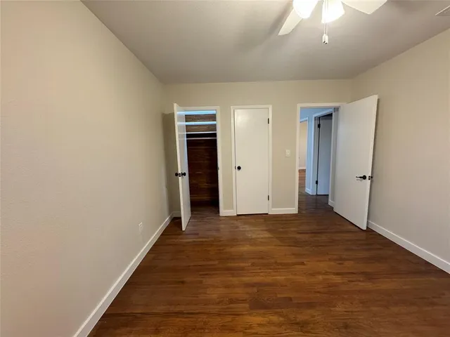 a close view of closet