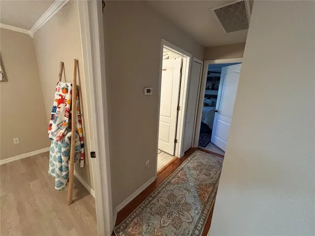 a view of backyard with small cabin