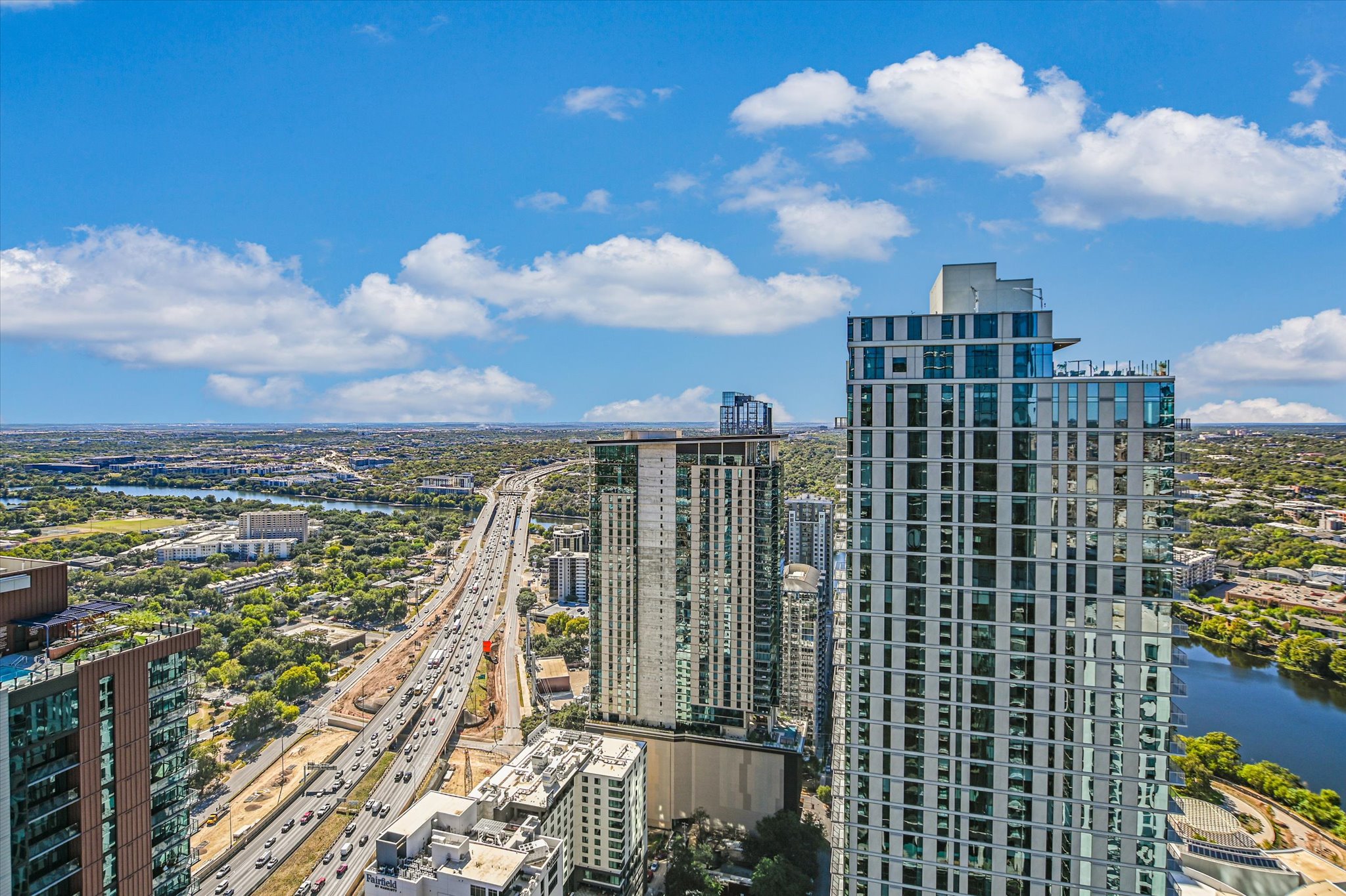 610 Davis Street, Unit 4501 Austin, TX 78701 - Photo 19 of 33 a view of a city with tall buildings