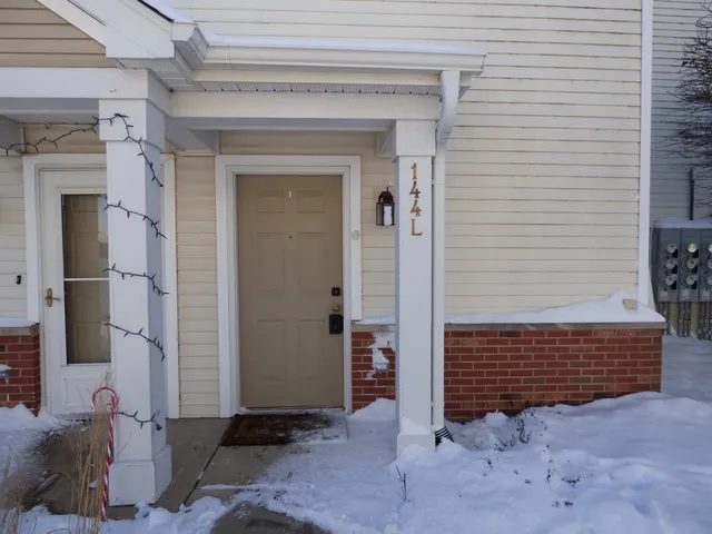 a view of front door of house