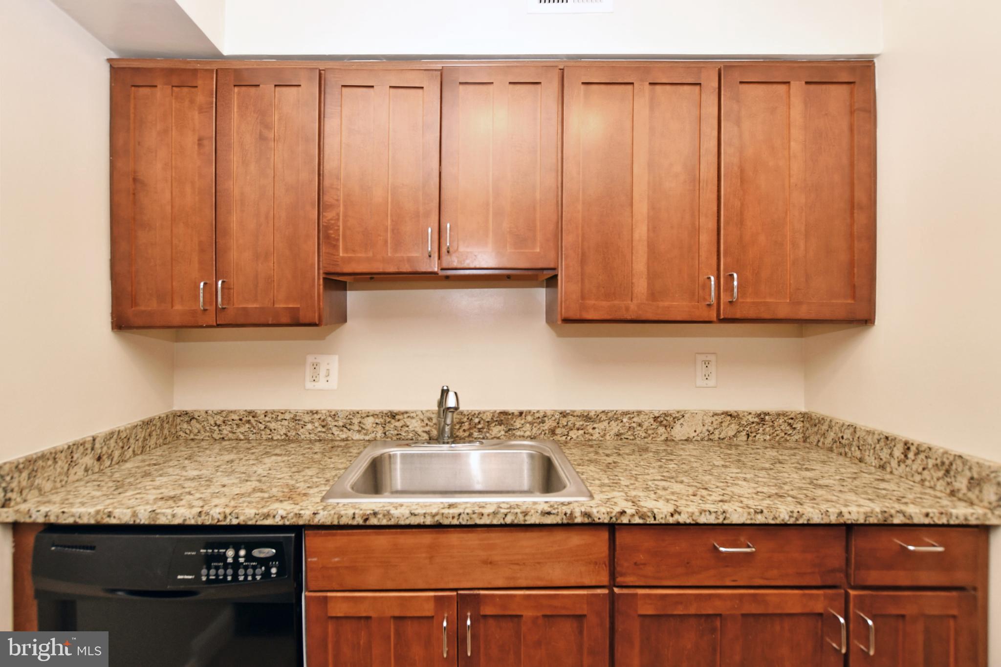 35 14th Street Northeast, Unit 35 Washington, DC 20003 - Photo 17 of 27 a kitchen with granite countertop a sink a stove and cabinets