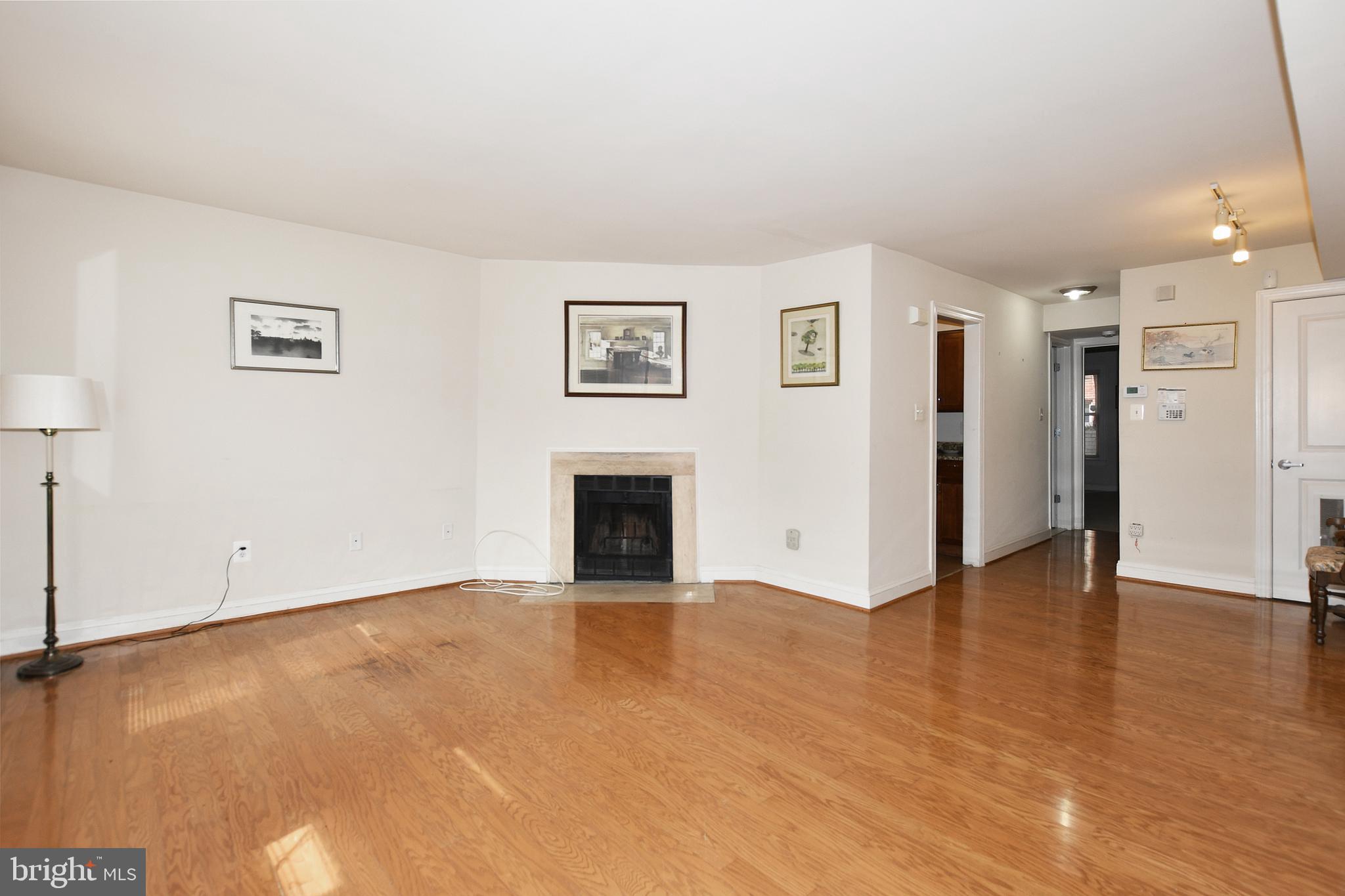 35 14th Street Northeast, Unit 35 Washington, DC 20003 - Photo 9 of 27 a view of an empty room with wooden floor and a fireplace