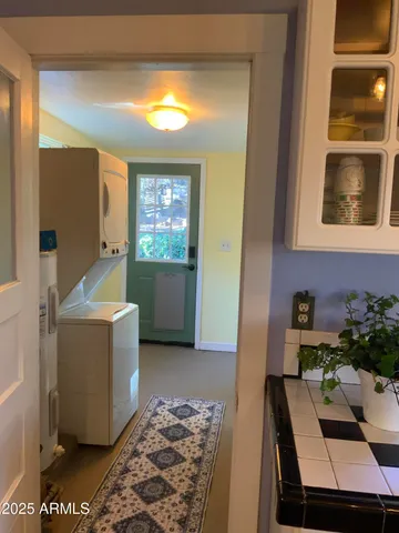 a room with furniture and window