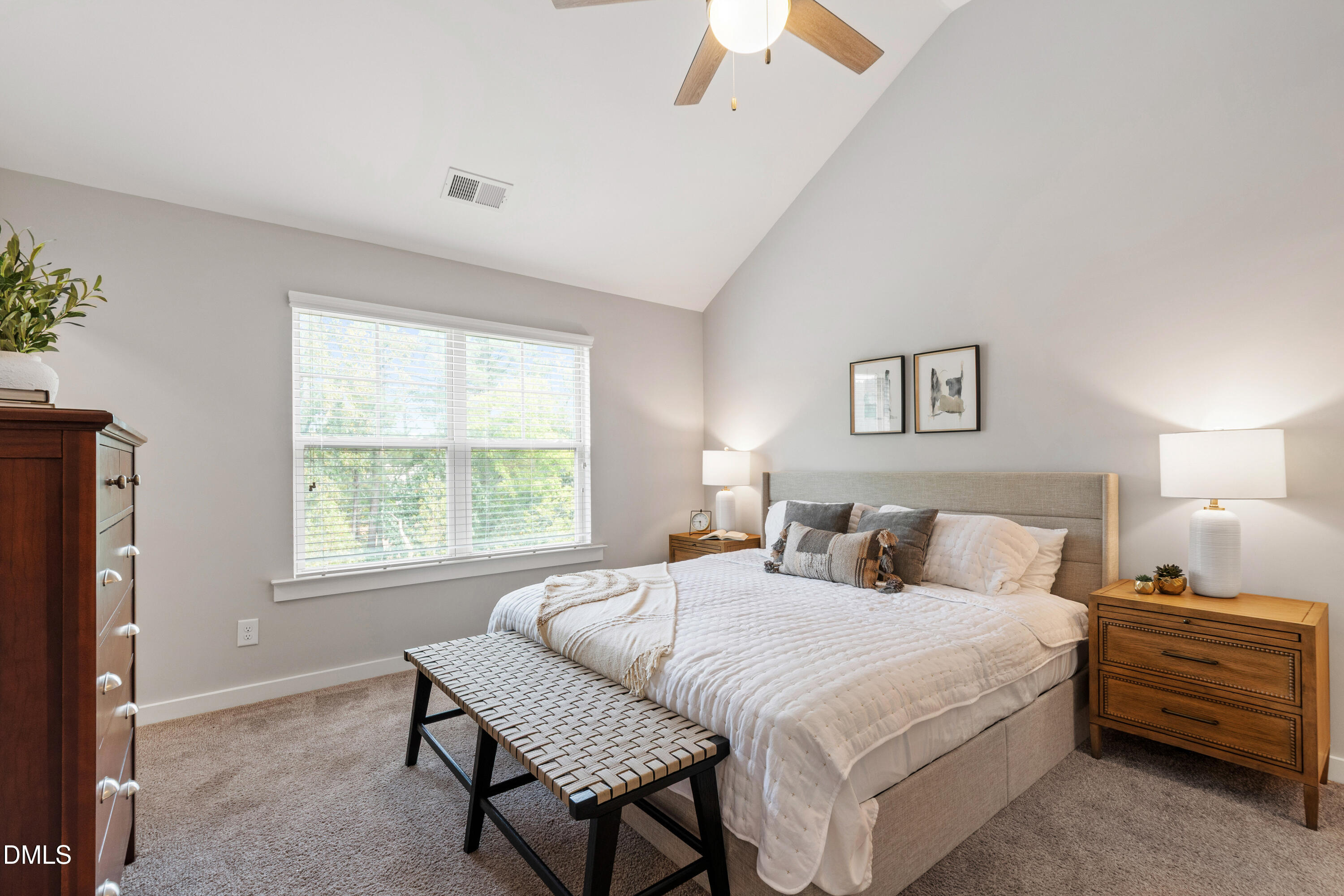 6246 Pesta Court Raleigh, NC 27612 - Photo 25 of 37 a bedroom with a bed and a window