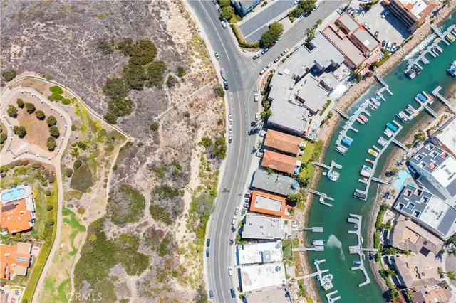 a view of a city with an ocean view