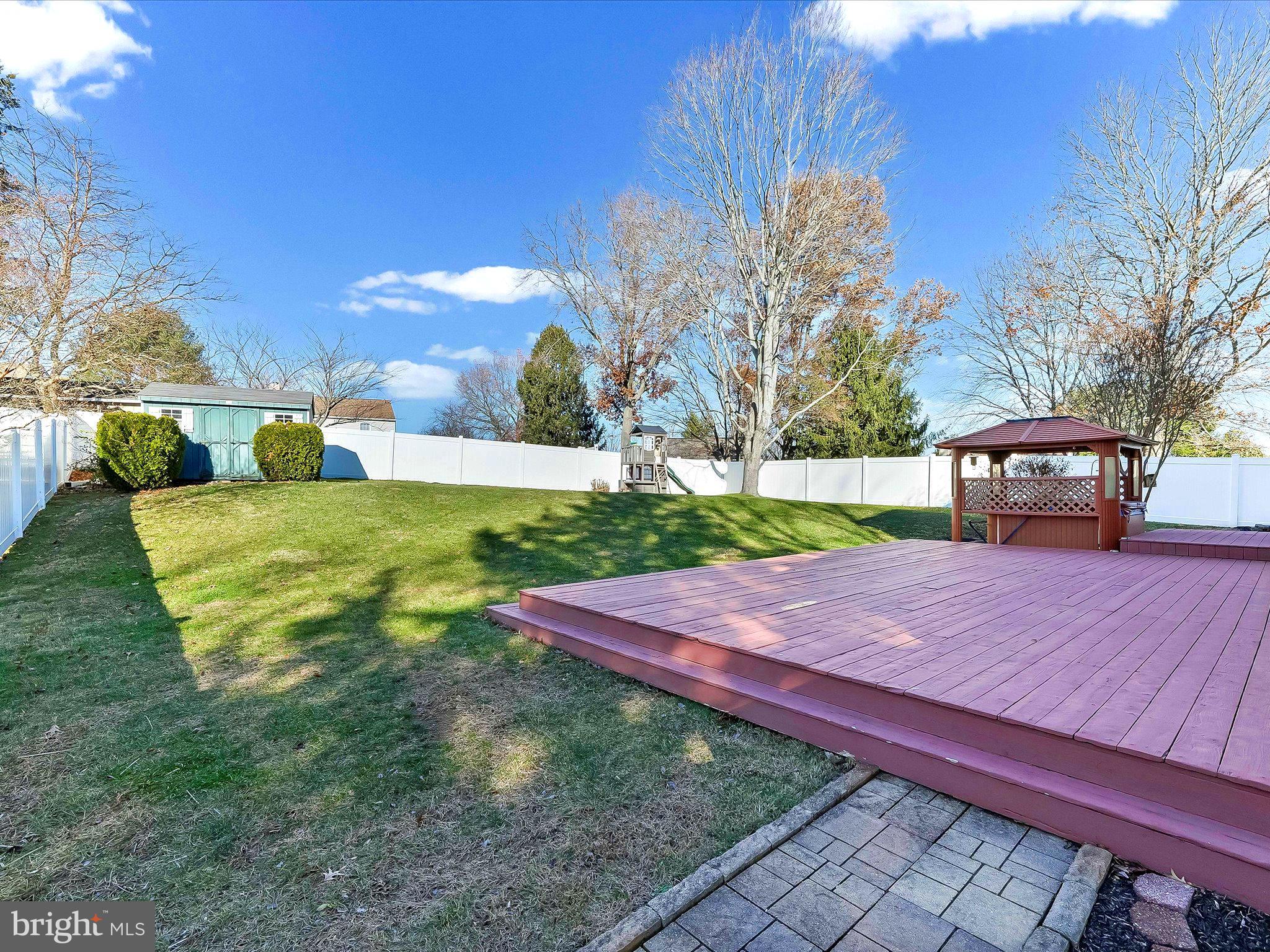 2410 Larkin Road Upper Chichester, PA 19061 - Photo 45 of 50 a view of yard with swimming pool and yard